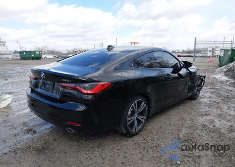 2021 BMW 430I xDrive z USA, uszkodzony, nr VIN WBA73AP06MCF72342